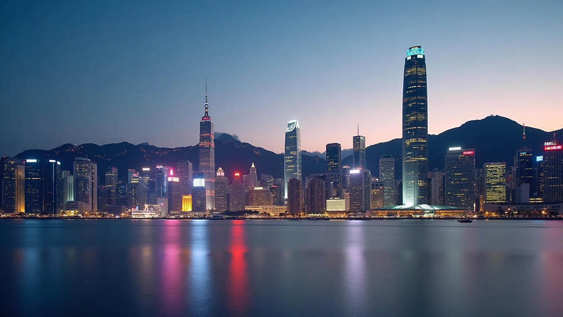 Hong Kong skyline and Victoria Harbour